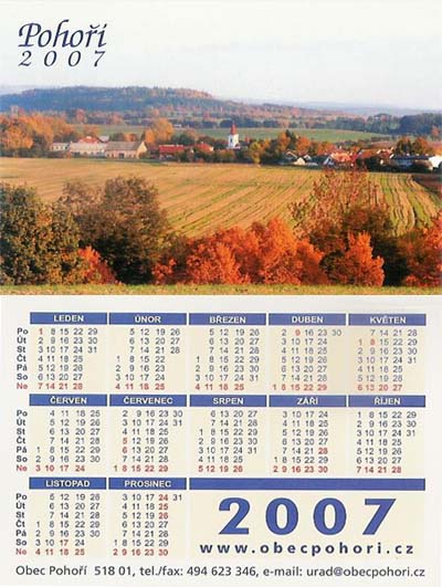 Kalend Poho 2007