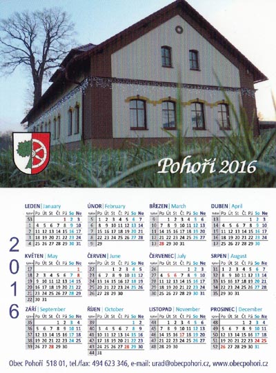Kalend Poho 2016