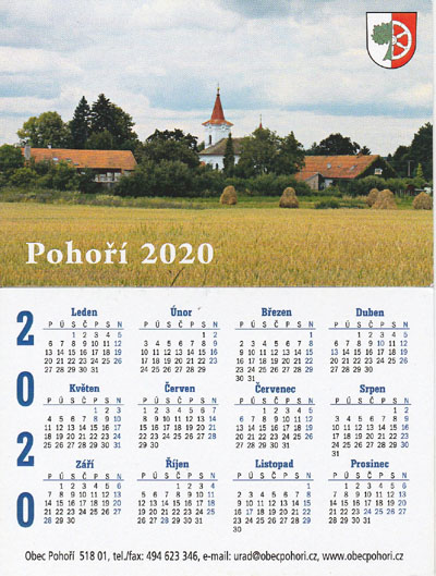 Kalend Poho 2020