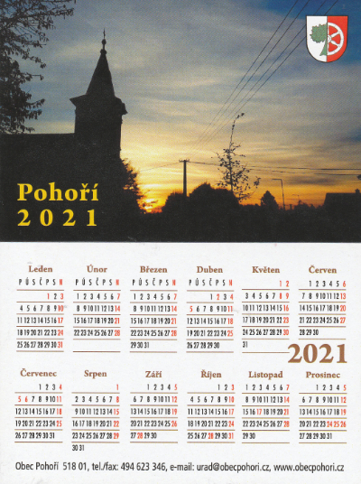 Kalend Poho 2021