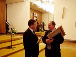 starosta obce s Lubomrem Zaorlkem (rok 2004)