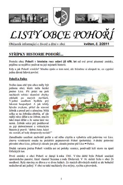 Listy obce Poho .2/2011 (rok 2011)