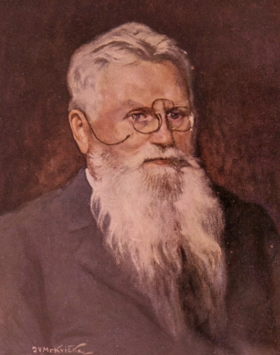 Reprodukce portrtu Jana Vobornka od male Ivana Mrkviky