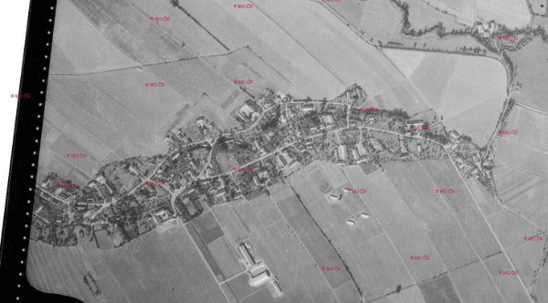 Letecký snímek - ministerstvo obrany (rok 1959)
