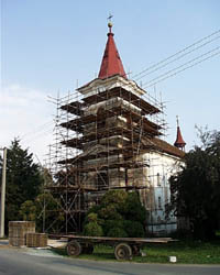 oprava hlavní věže (rok 2000)