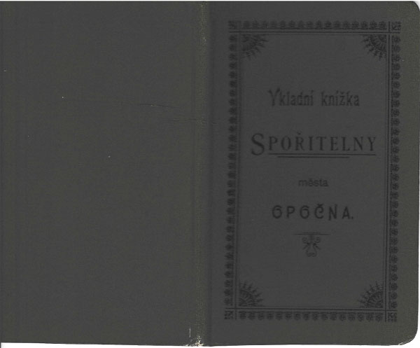 vkladní knížka kostela (rok 1904 - 1919)
