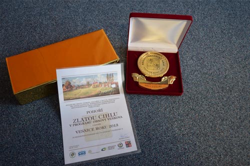 ocenění ZLATÁ CIHLA v soutěži Vesnice roku 2013 (rok 2013)