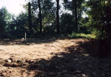 odkoupený rekultivovaný pozemek, kam byla uložena vytěžená zemina (rok 1999)
