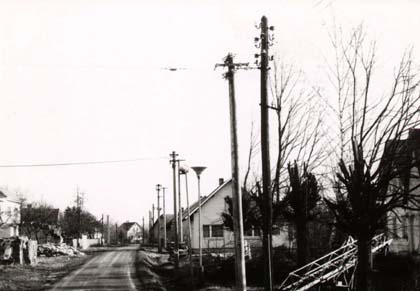 rekonstrukce elektrické sítě VČE NN (rok 1984)