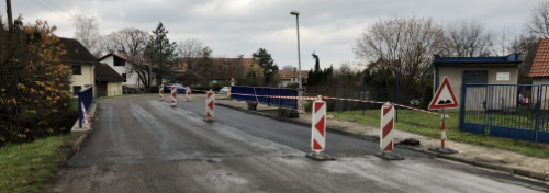 Oprava povrchu mostku u odbočky k čističce (rok 2019)