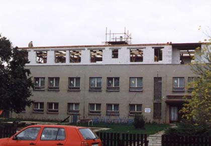 stavba nástavby MŠ (rok 1996)